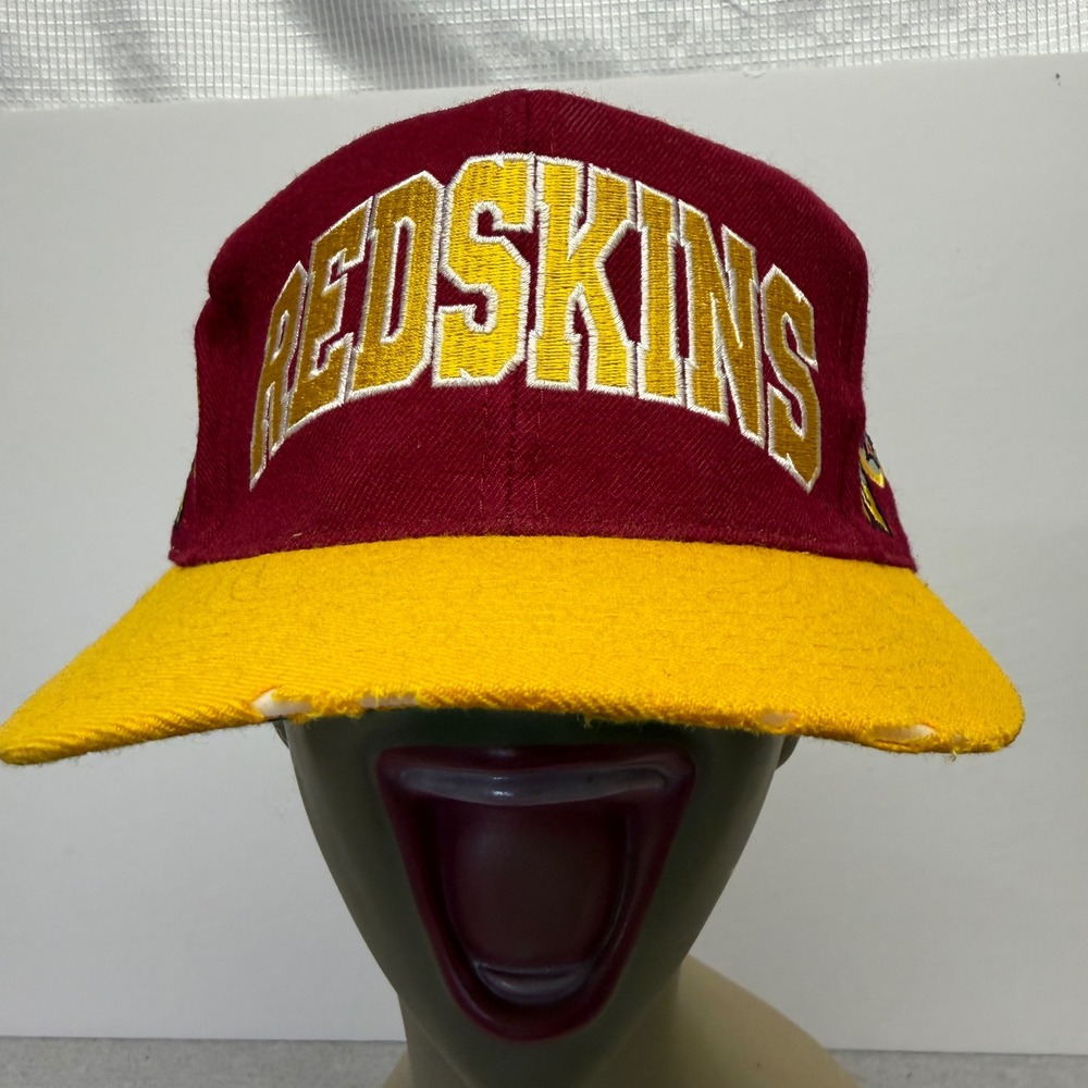Vintage Washington Redskins Snapback Hat American‎ Needle NFL Burgundy Gold 90s - Picture 1 of 7